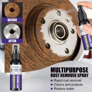 Jaysuing 50ml Rust Remover Spray Metal Surface Polish Anti-Rust Paint Car Maintenance Iron Cleaning Rust Stain Remover Cleaner