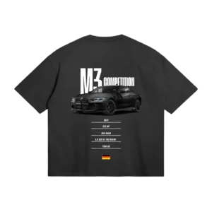 2025 Summer Men's T-Shirt BMW M3 M4 Competition Zidflex TEE Creative Short Sleeve Round Neck Women's Cotton Tops Plus Size Shirt
