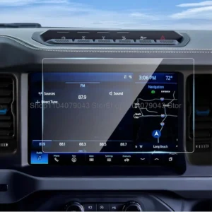 Tempered glass protector film For Ford Bronco 2021-2024 12inch or 8inch Car gps Navigation display Screen anti-scratch film