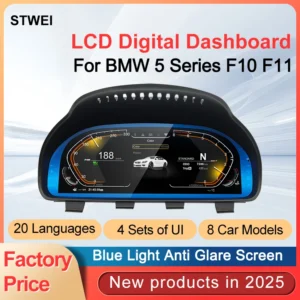 For BMW 5 6 7 X3 X4 X5 F10 F11 F01 F02 F12 F25 F26 F15 Series Car LCD Dashboard Digital Cluster instrument Panel Linux System