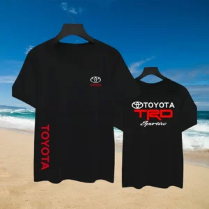 2025 New GR Toyota Motor Fan Print Breathable Sweat Absorption Men's Short Sleeve Men's and Women's Motorcycle Riding T-shirt