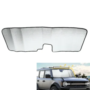 Car Front Windshield Sunshade Sun Shade UV Reflector Sun Visor for Ford Bronco 2021 2022 135x46.5cm Foldable UV Protection Shade