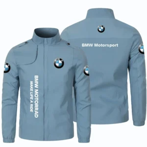 2025 Street BMW Motorcycle Motorcycle Logo Jacket, Men's Sports Jacket,Pilot Zipper Casual Jacket, Men's Jacket