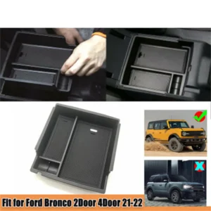 Car Center Console Organizer Armrest Storage Box For Ford FOR Bronco Car Accessories
