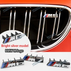 3D Car Front Grille Badge Emblem Buckle Car Styling Accessories For BMW M Logo M1 M2 M3 M4 M5 M6 M7 F48 E83 F39 F10 F30 G01 E84